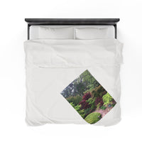 Thumbnail for Japanese Garden Plush Blanket - Maple Ridge Nursery