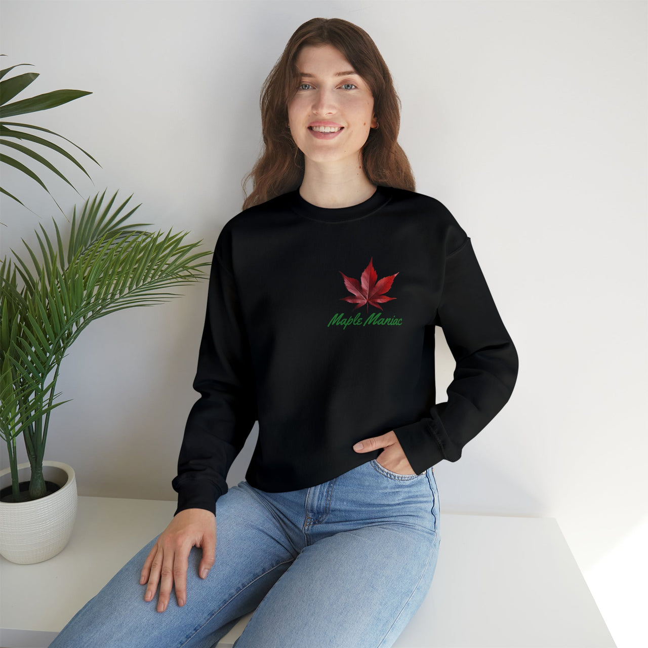 Maple Ridge Nursery/Maple Maniac Crewneck Sweatshirt - Maple Ridge Nursery