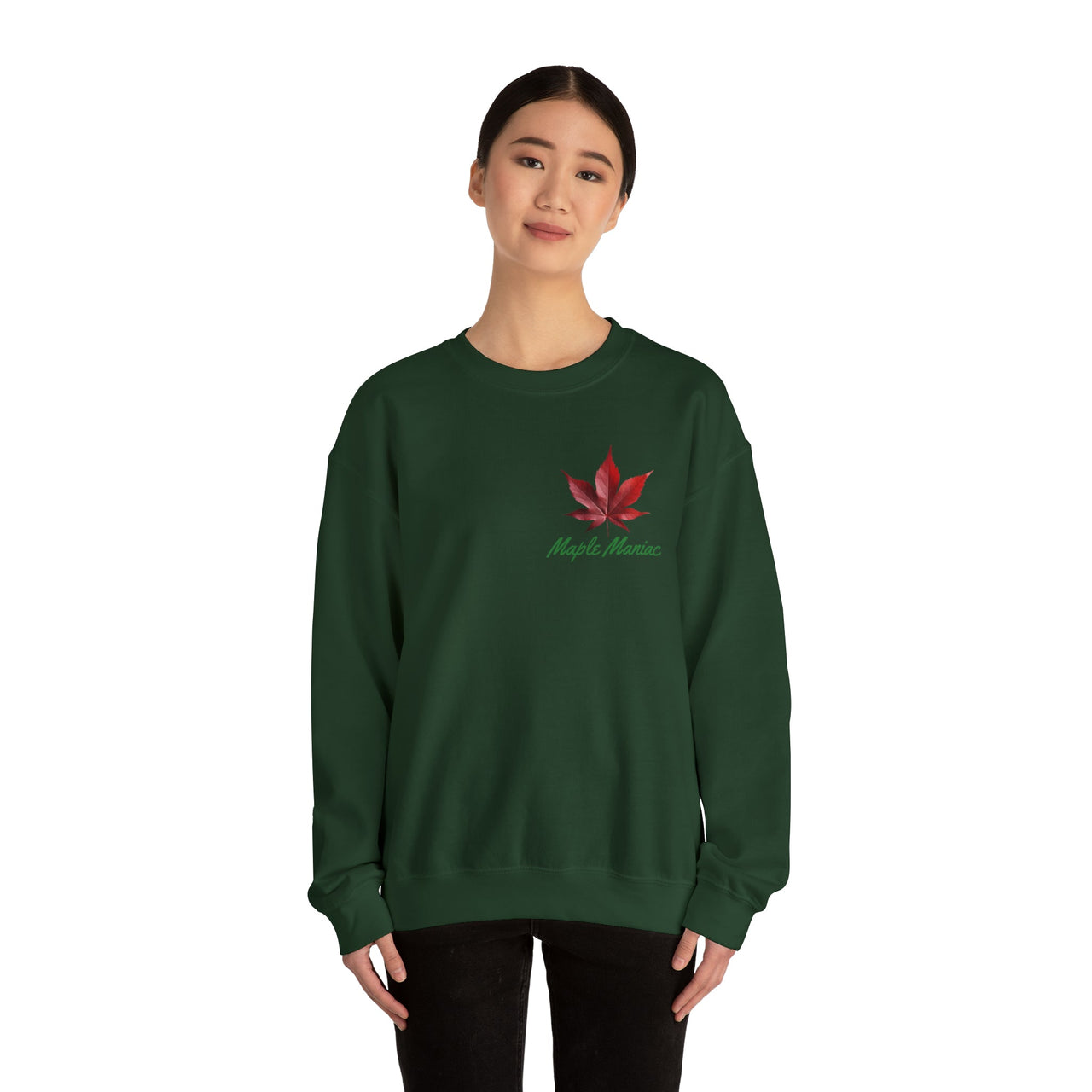 Maple Ridge Nursery/Maple Maniac Crewneck Sweatshirt - Maple Ridge Nursery