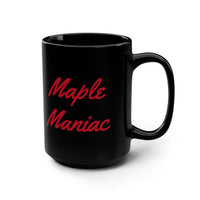 Thumbnail for Maple Maniac Black Mug, 15oz - Maple Ridge Nursery